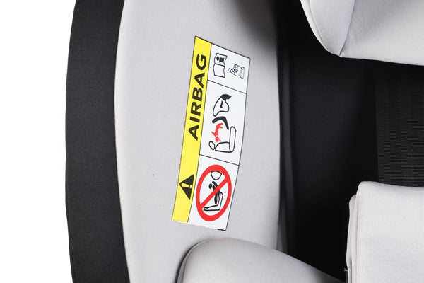 Kindersitz Auto 360° drehbar grau