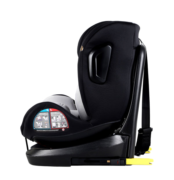 Kindersitz Auto 360° drehbar grau
