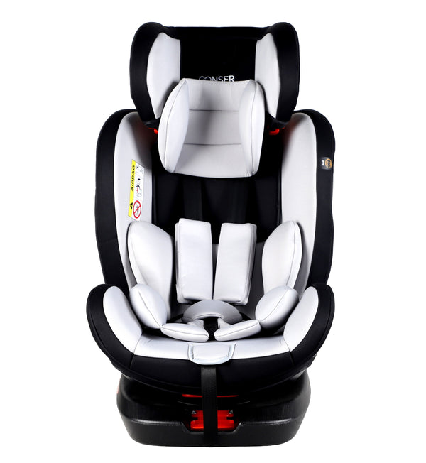 Kindersitz Auto 360° drehbar grau