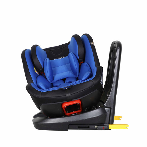 Kindersitz Auto 360° drehbar schwarz/blau