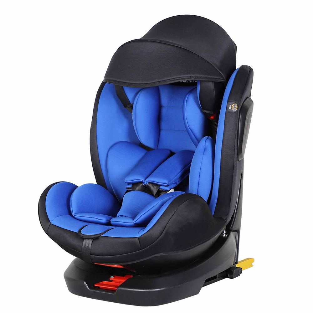 Child car seat, 360° rotatable, black/blue