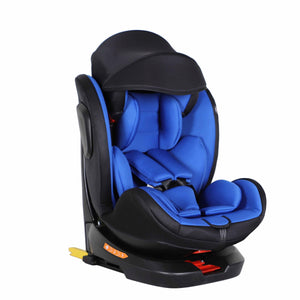 Kindersitz Auto 360° drehbar schwarz/blau