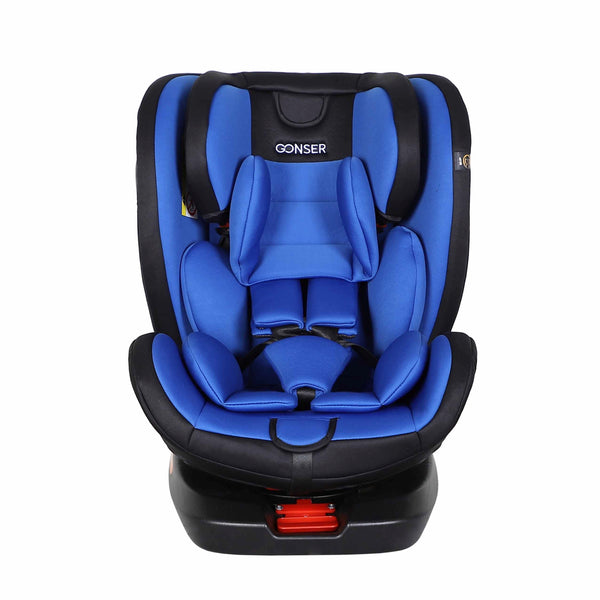 Kindersitz Auto 360° drehbar schwarz/blau