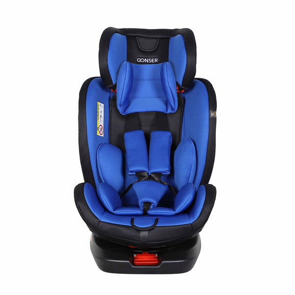 Kindersitz Auto 360° drehbar schwarz/blau