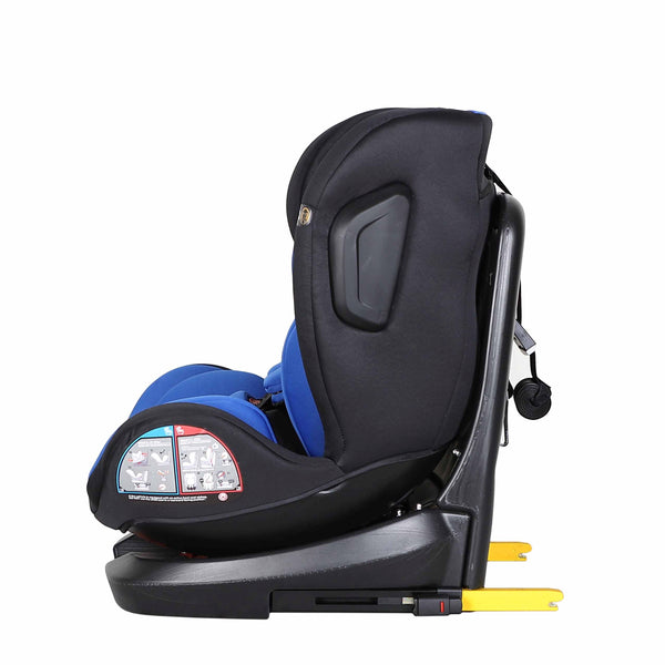 Kindersitz Auto 360° drehbar schwarz/blau