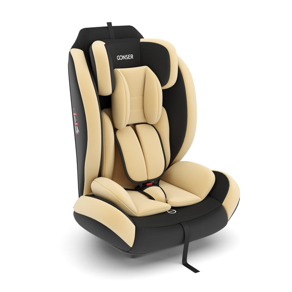 Kindersitz Auto beige