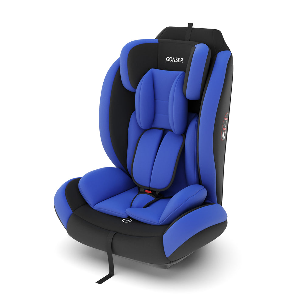 blue car seat