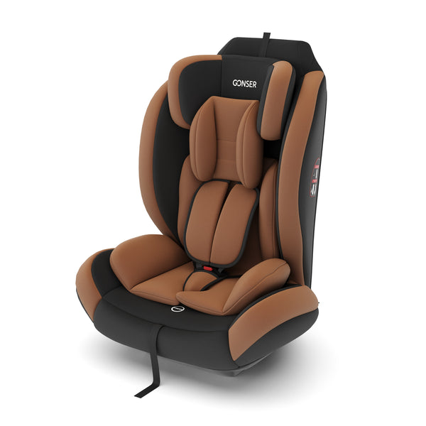 Kindersitz Auto braun