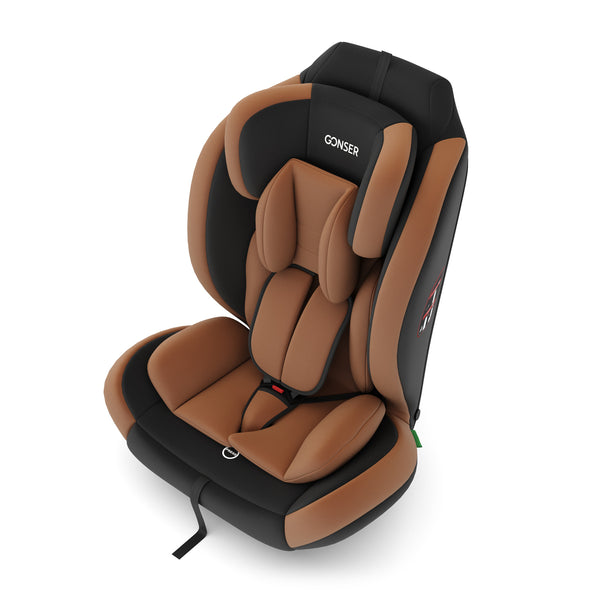 Kindersitz Auto braun