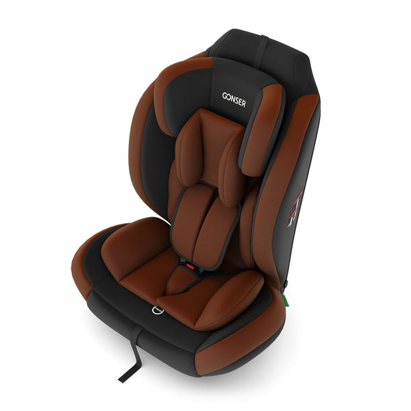 Kindersitz Auto dunkelbraun