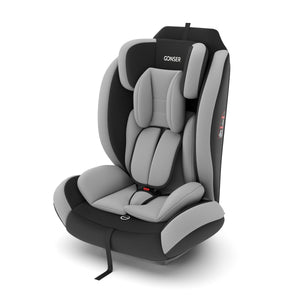 Kindersitz Auto grau