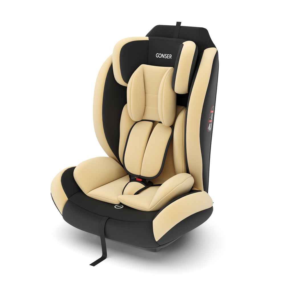 Child car seat with ISOFIX, beige