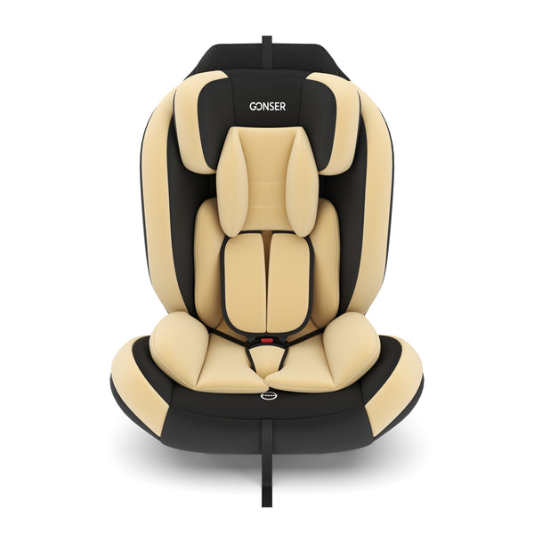 Kindersitz Auto mit ISOFIX beige