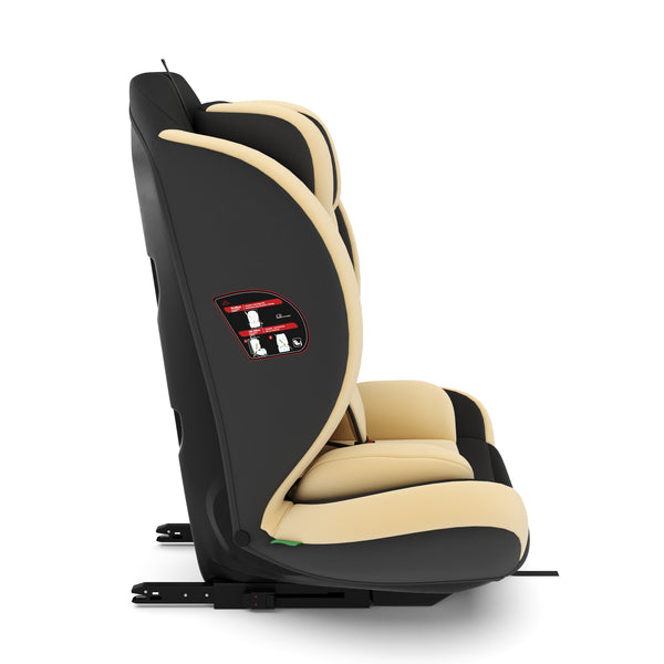Kindersitz Auto mit ISOFIX beige