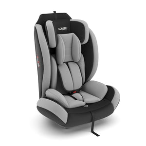 Kindersitz Auto mit ISOFIX grau