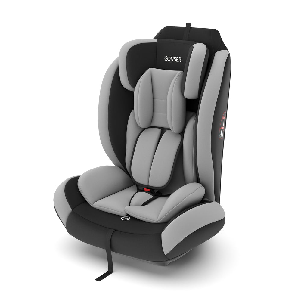 Child car seat with ISOFIX, grey