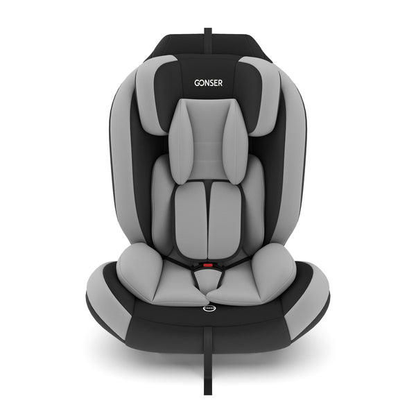 Kindersitz Auto mit ISOFIX grau