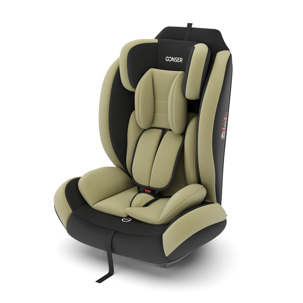 Kindersitz Auto mit ISOFIX olive
