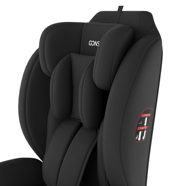 Kindersitz Auto mit ISOFIX schwarz