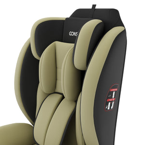Kindersitz Auto olive