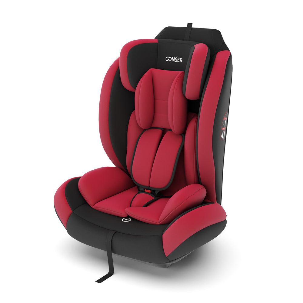 red car seat