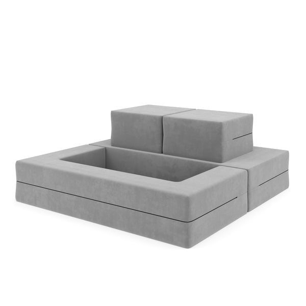 Kindersofa Spielsofa BARNY grau