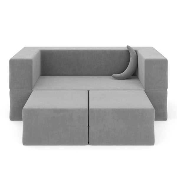 Kindersofa Spielsofa BARNY grau