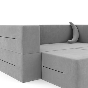 Kindersofa Spielsofa BARNY grau