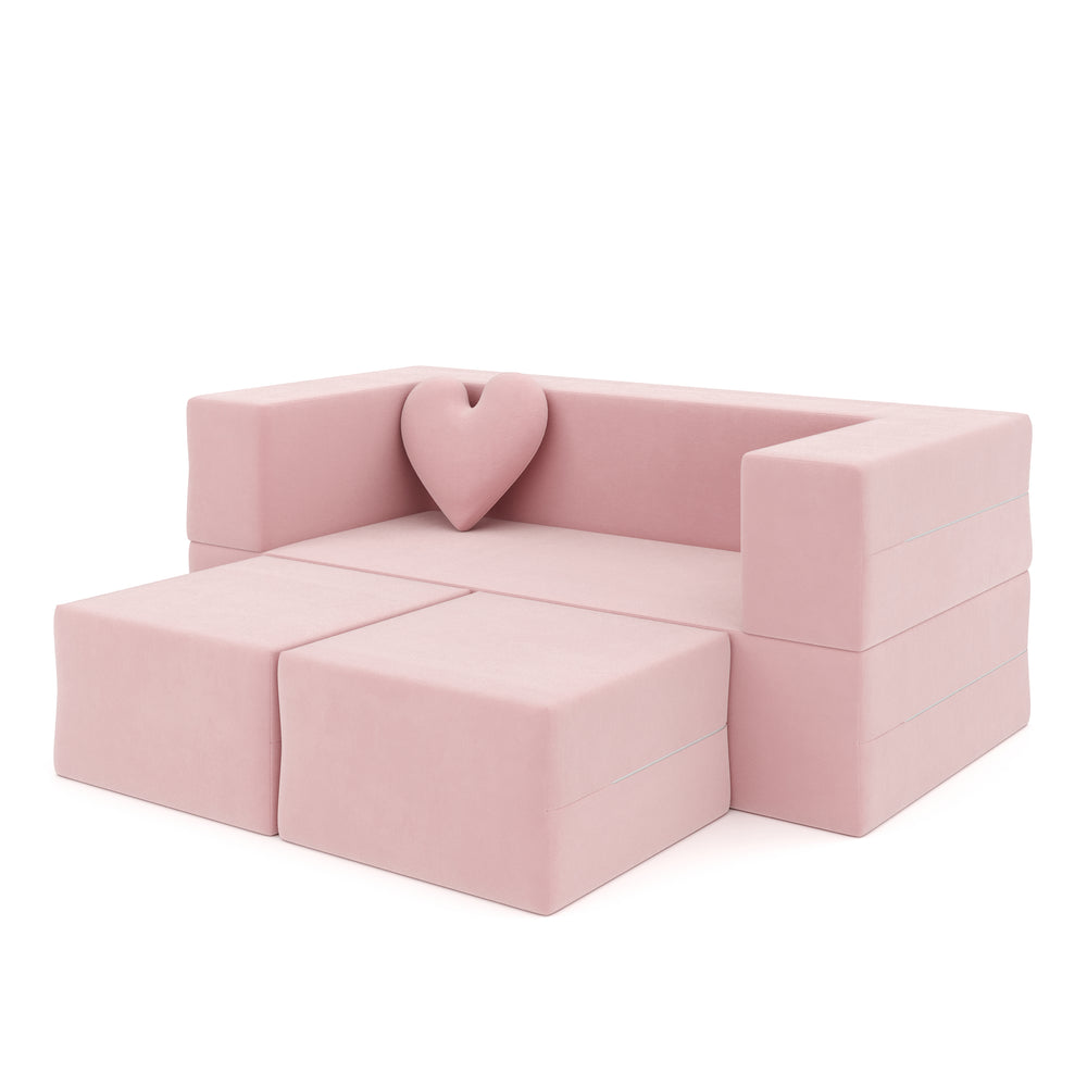 Divano per bambini/divano da gioco BARNY rosa
