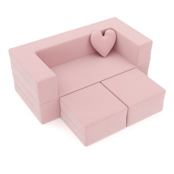 Kindersofa Spielsofa BARNY rosa