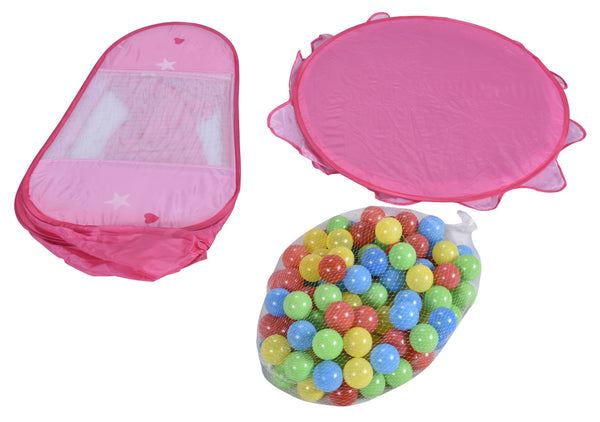 Children's play tent ball pit (100 balls)