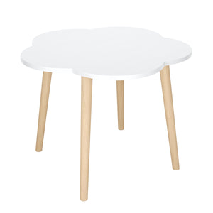Kindertisch mit 2 Hocker DREAMYCLOUD weiss/natur