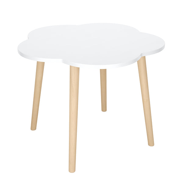 Kindertisch mit 2 Hocker DREAMYCLOUD weiss/natur