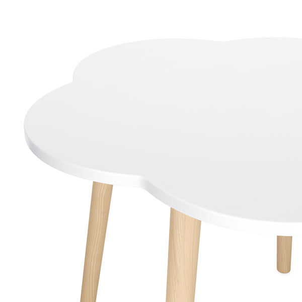 Kindertisch mit 2 Hocker DREAMYCLOUD weiss/natur