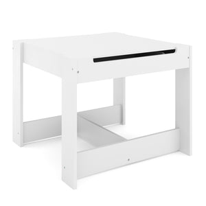 Kindertisch mit 2 Stühlen und Stauraum weiss