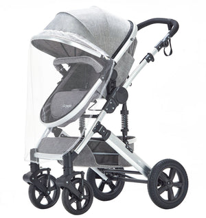 Kinderwagen COZY 2 in 1 grau / silber