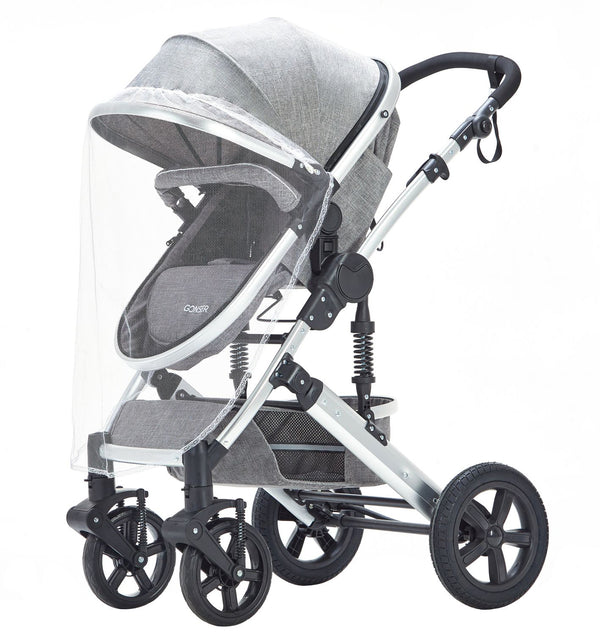 Kinderwagen COZY 2 in 1 grau / silber