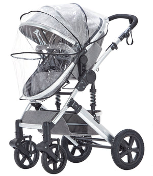 Kinderwagen COZY 2 in 1 grau / silber