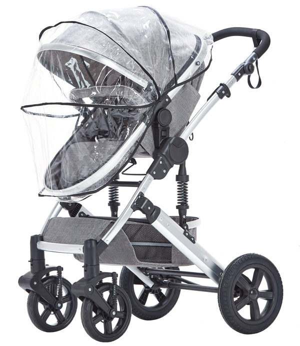 Kinderwagen COZY 2 in 1 grau / silber