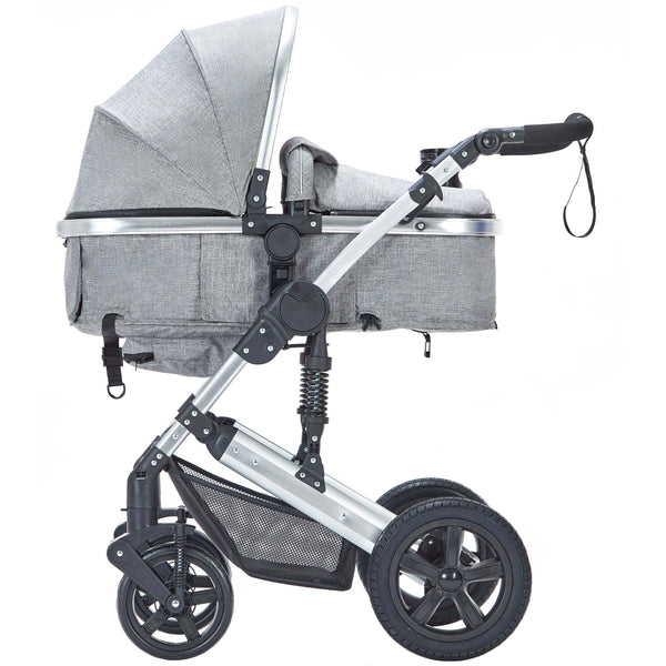 Poussette MOTION grise/argentée 
