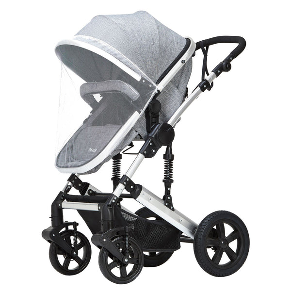 Poussette MOTION grise/argentée 