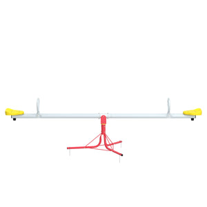 Kinderwippe Stahl 200 cm gelb/rot/silber