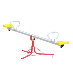 Kinderwippe Stahl 200 cm gelb/rot/silber