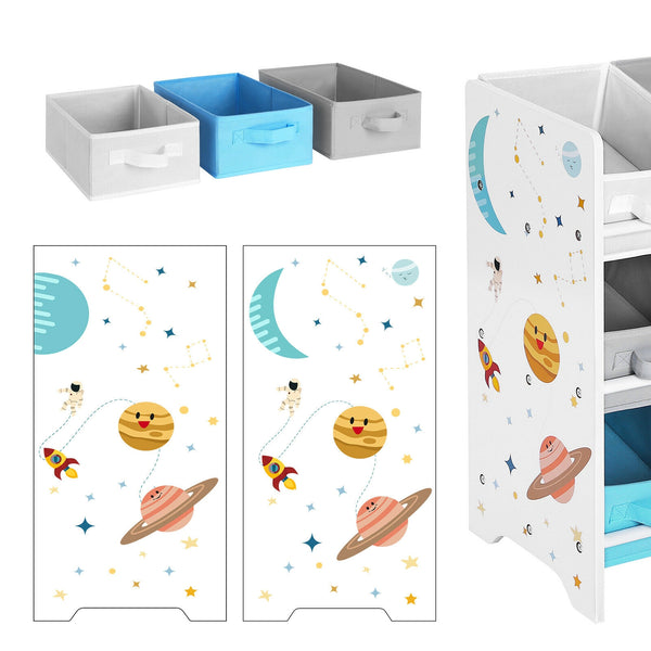 Spielzeugregal Kinderzimmer LILO weiss