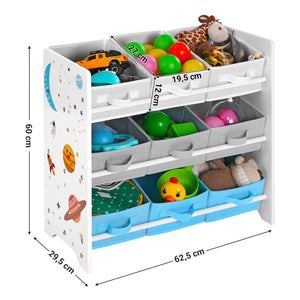 Spielzeugregal Kinderzimmer LILO weiss