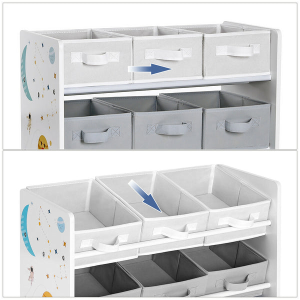 Spielzeugregal Kinderzimmer LILO weiss