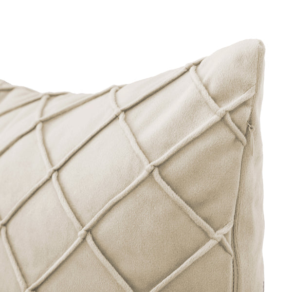 Kissen CARO beige 50 x 30 cm
