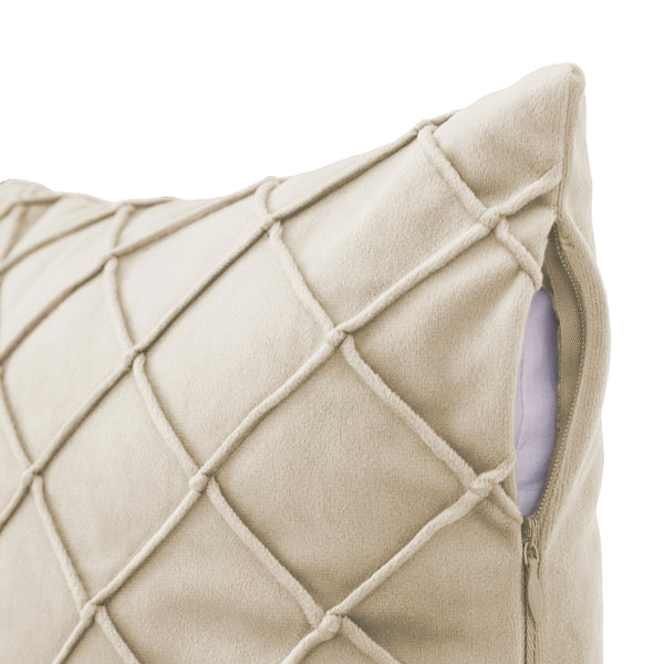 Kissen CARO beige 50 x 30 cm