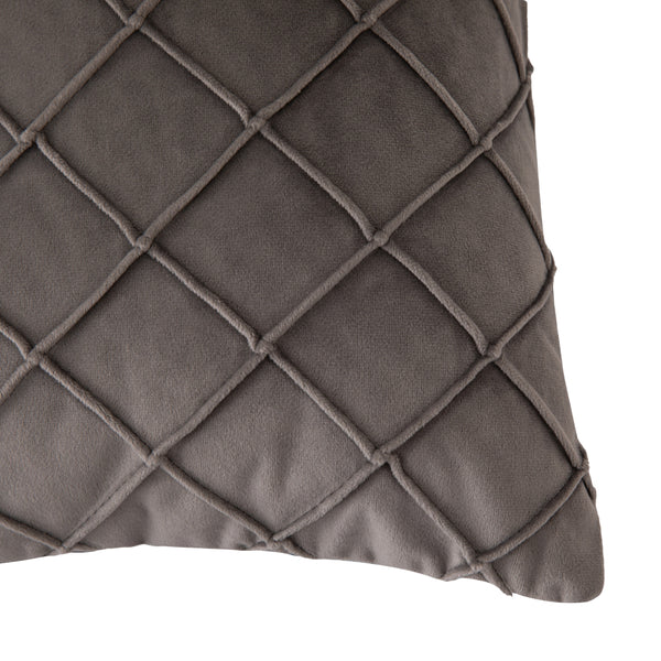 Kissen CARO grau 50 x 30 cm