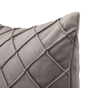 Kissen CARO grau 50 x 30 cm